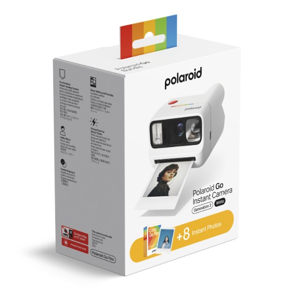 Фото - Фотокамера моментальной печати Polaroid Go Gen 3 White + Color Film Bundle (8 Photos) (6648)